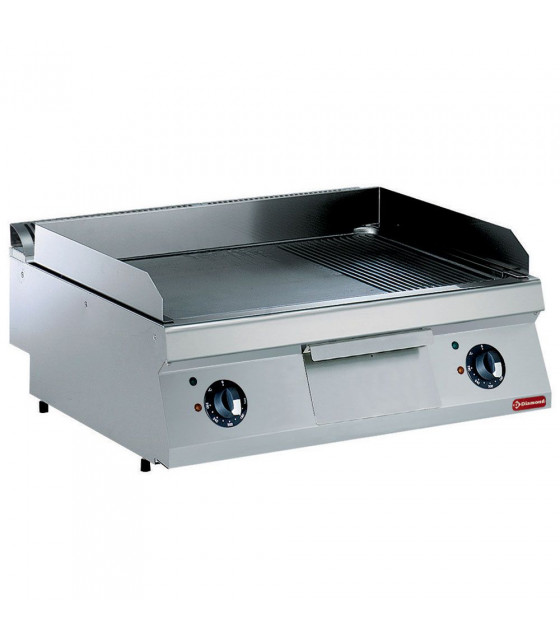 PLAQUE DE CUISSON ELECTRIQUE 2/3 LISSE + 1/3 RAINUREE -TOP- DIAMOND dans PLAQUE A SNACKER