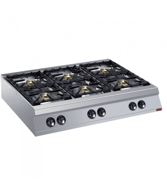 CUISINIERE 6 FEUX VIFS GAZ -TOP- MAXIMA 2200 DIAMOND dans GAZ