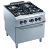 FOURNEAU GAZ 4 FEUX VIFS+FOUR ELECT.GN2/1 MAXIMA 2200 DIAMOND dans GAZ