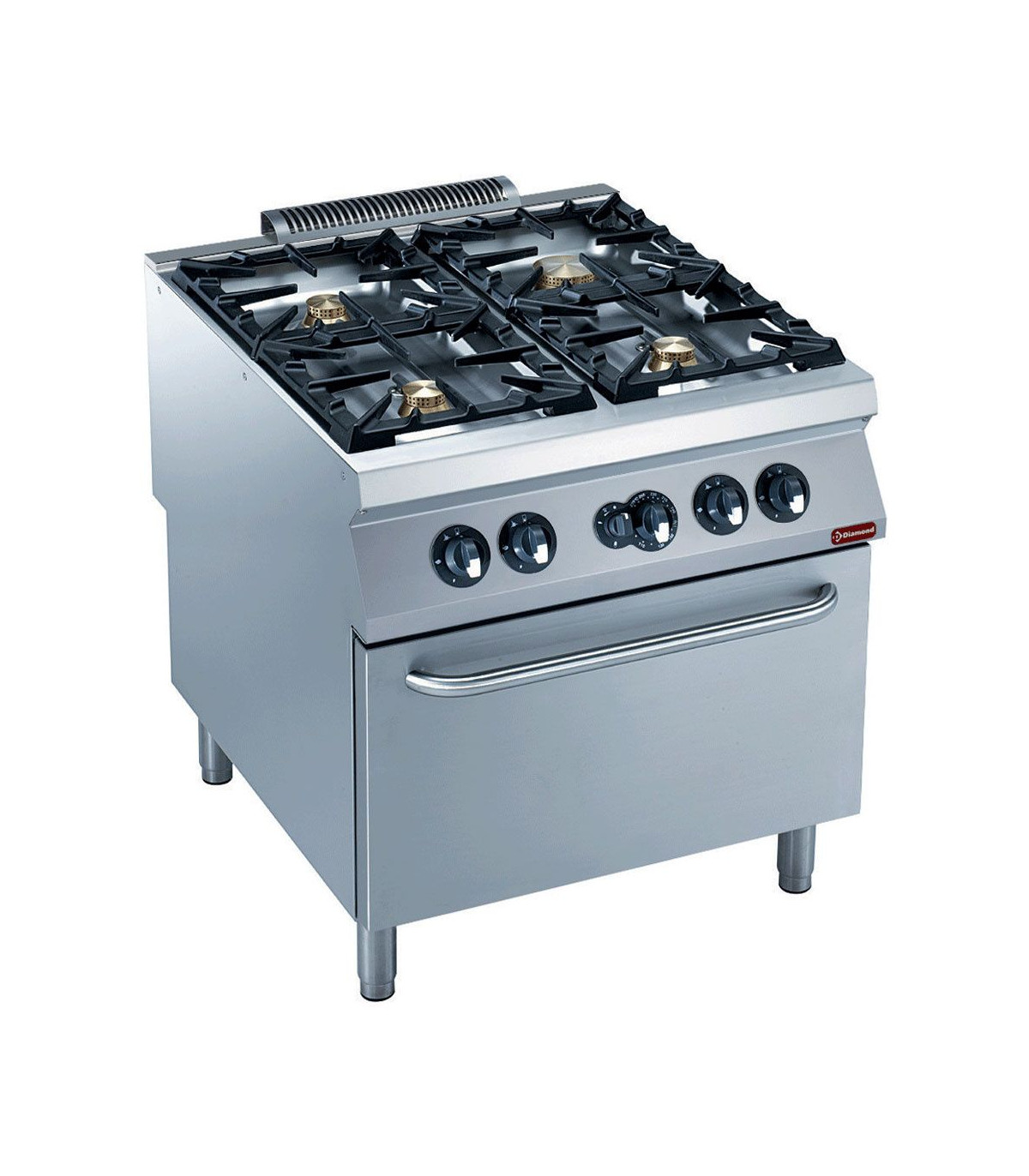 FOURNEAU GAZ 4 FEUX VIFS+FOUR ELECT.GN2/1 MAXIMA 2200 DIAMOND dans GAZ