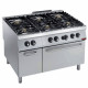FOURNEAU 6 FEUX VIFS+ FOUR GAZ GN2/1+ARMOIRE MAXIMA 2200 DIAMOND