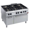 FOURNEAU 6 FEUX VIFS POWER + FOUR GAZ GN2/1+ARMOIRE MAXIMA 2200 DIAMOND dans GAZ