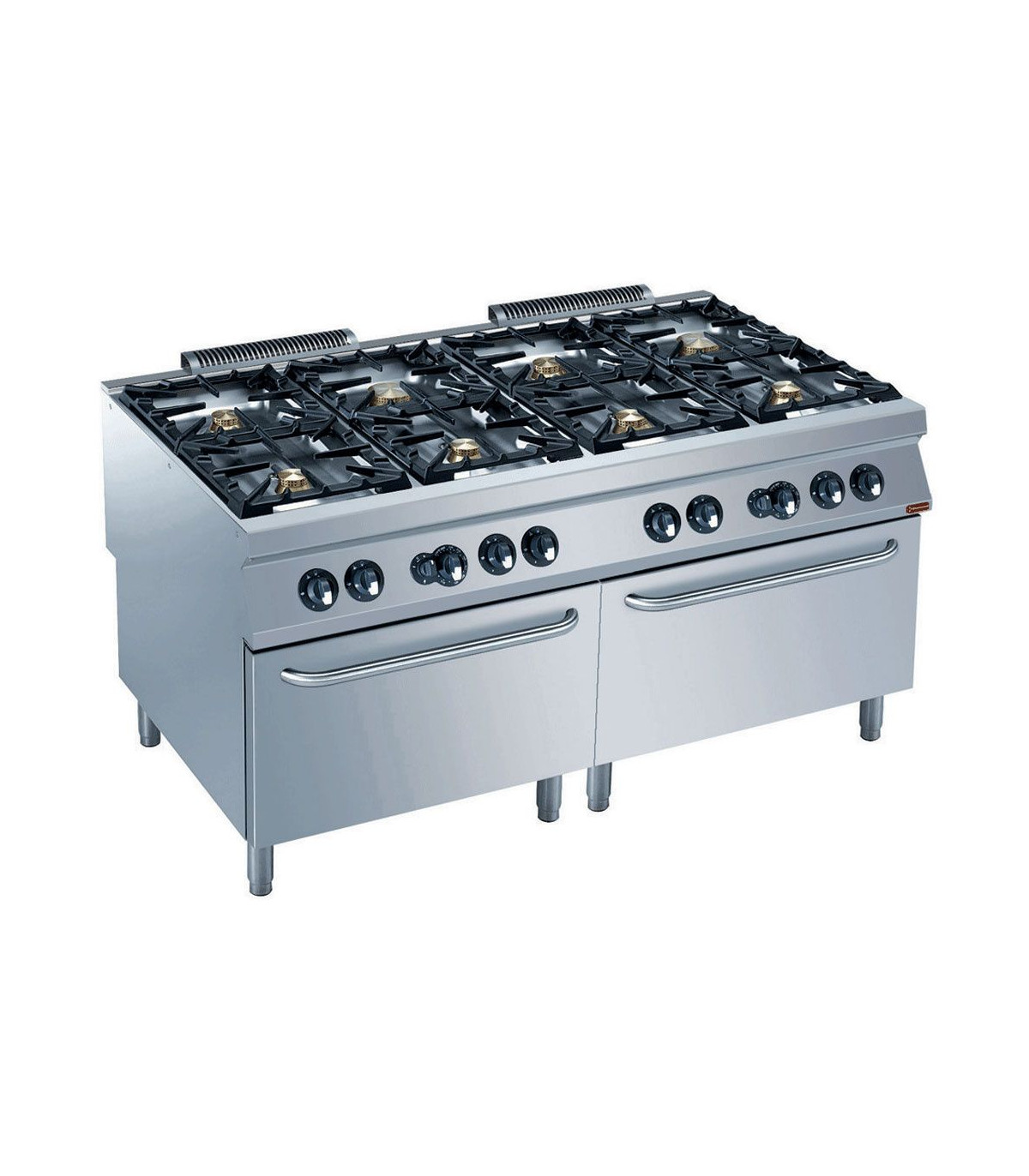 FOURNEAU GAZ 8 FEUX VIFS 2 FOURS GAZ GN 2/1 MAXIMA 2200 DIAMOND dans GAZ