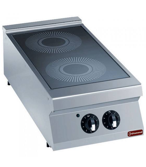CUISINIERE ELECTRIQUE VITROCERAMIQUE 2 ZONES-TOP MAXIMA 2200 DIAMOND dans ELECTRIQUE