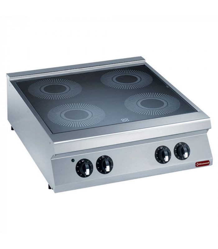CUISINIERE ELECTRIQUE VITROCERAMIQUE 4 ZONES-TOP MAXIMA 2200 DIAMOND dans ELECTRIQUE