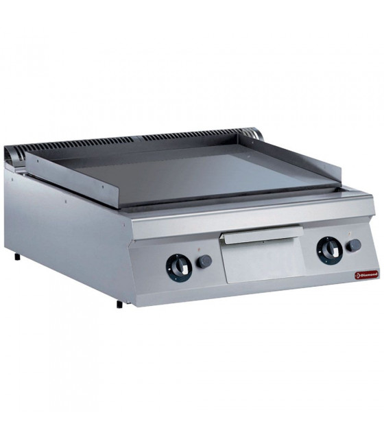 PLAQUE DE CUISSON GAZ LISSE CHROME TOP 900 DIAMOND dans PLAQUE A SNACKER