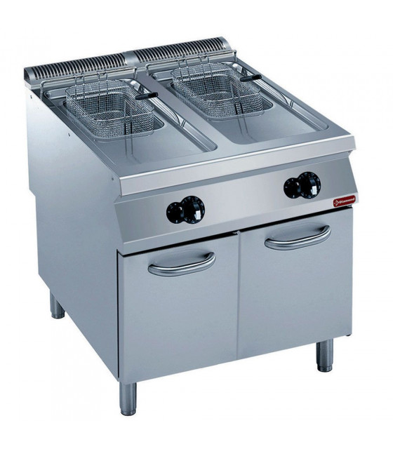 FRITEUSE GAZ 2 CUVES "Y" 15LT SUR MEUBLE 900 DIAMOND dans GAZ