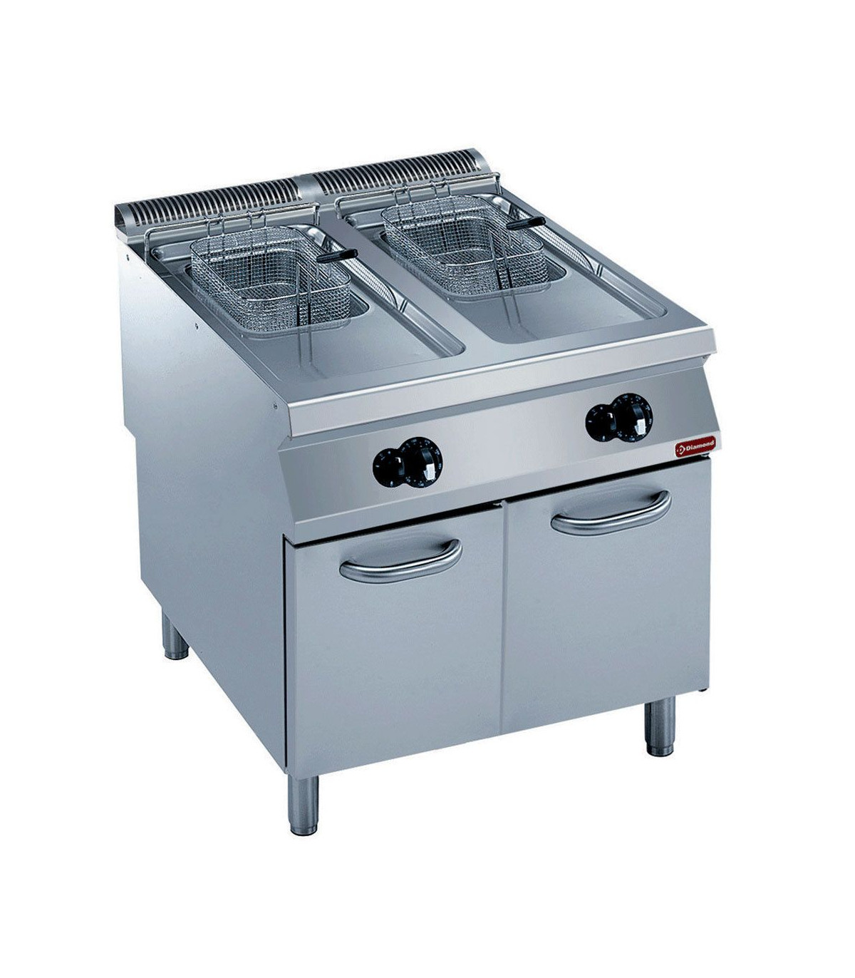 FRITEUSE GAZ 2 CUVES "Y" 15LT SUR MEUBLE 900 DIAMOND dans GAZ
