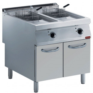 FRITEUSE ELECTRIQUE 2 CUVES "Y" 15LT SUR MEUBLE DIAMOND dans ELECTRIQUE