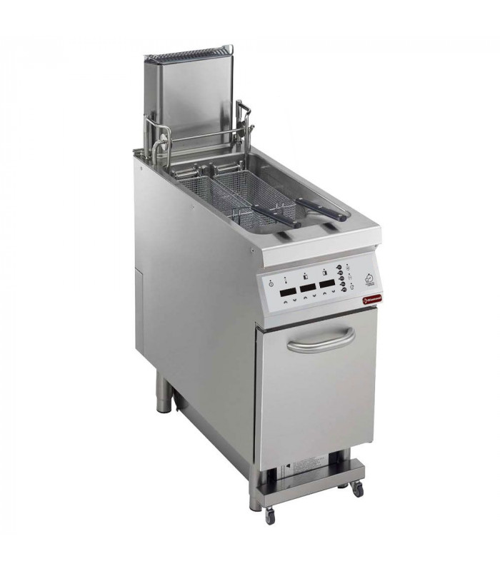 FRITEUSE ELECTRIQUE DIGITALE 23LT SUR ARMOIRE + FILTRAGE HUILE + LIFT AUTO COOK DIAMOND dans ELECTRIQUE