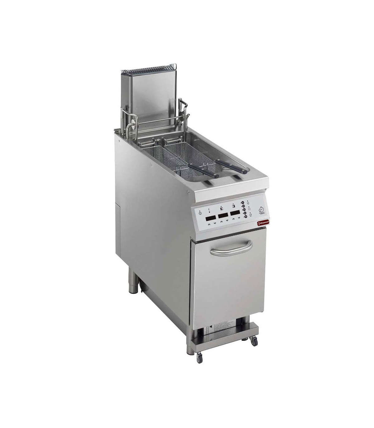 FRITEUSE ELECTRIQUE DIGITALE 23LT SUR ARMOIRE + FILTRAGE HUILE + LIFT AUTO COOK DIAMOND dans ELECTRIQUE