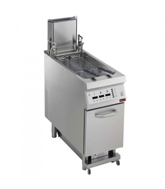 FRITEUSE GAZ 23 LT DIGIT SUR ARMOIRE + FILTRAGE HUILE + LIFT+ AUTO COOK DIAMOND dans GAZ