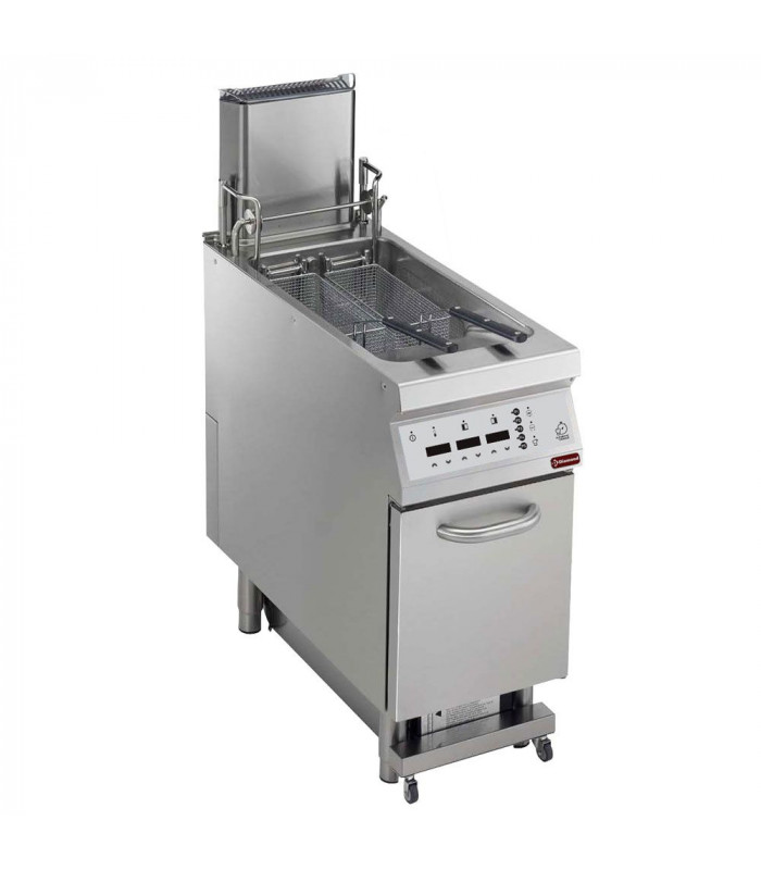 FRITEUSE GAZ 23 LT DIGIT SUR ARMOIRE + FILTRAGE HUILE + LIFT+ AUTO COOK DIAMOND dans GAZ