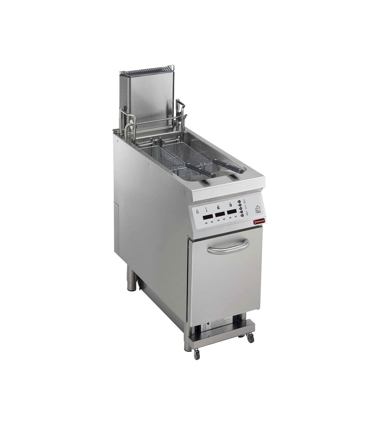 FRITEUSE GAZ 23 LT DIGIT SUR ARMOIRE + FILTRAGE HUILE + LIFT+ AUTO COOK DIAMOND dans GAZ