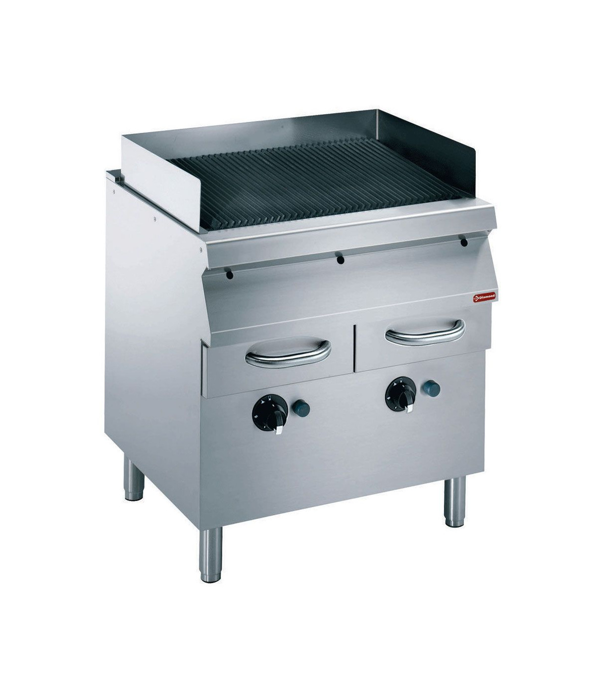 DOUBLE GRILL VAPEUR GRILLE EN FONTE SUR PIETEMENT DIAMOND dans GRILL VAPEUR