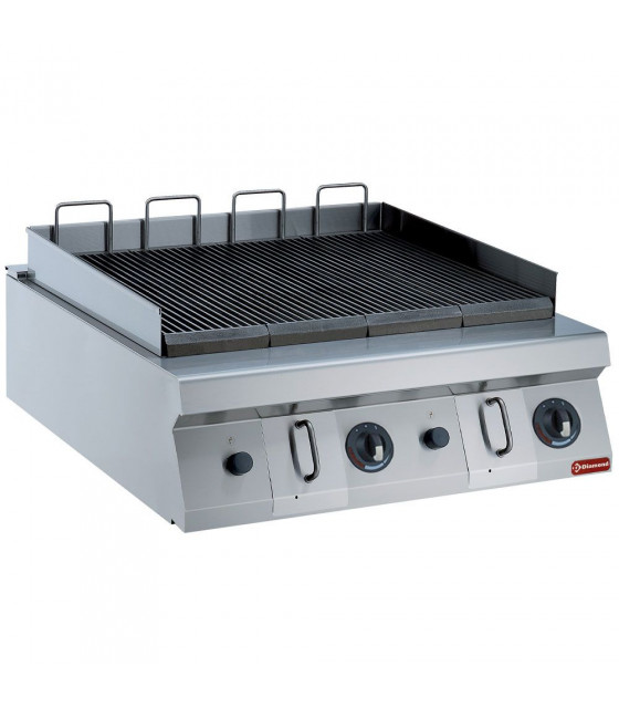 DOUBLE GRILL GAZ HIGH POWER 800MM - TOP DIAMOND dans PLAQUE A SNACKER