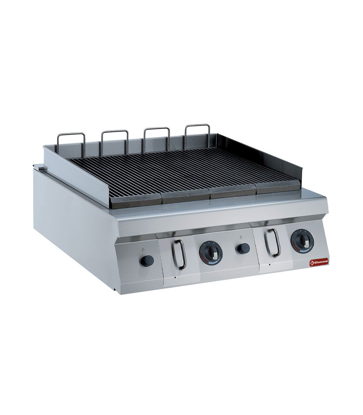 DOUBLE GRILL GAZ HIGH POWER 800MM - TOP DIAMOND dans PLAQUE A SNACKER
