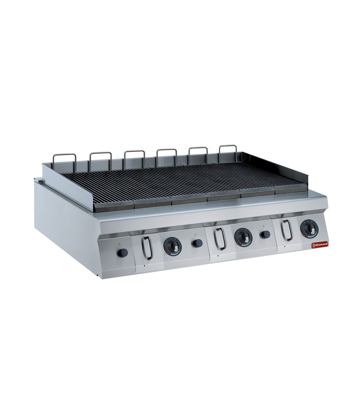 TRIPLE GRILL GAZ HIGH POWER 1200MM - TOP DIAMOND dans PLAQUE A SNACKER