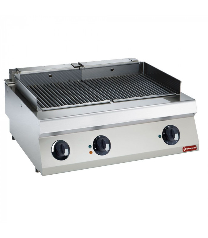 GRILL ELECTRIQUE HIGH POWER 800MM - TOP DIAMOND dans PLAQUE A SNACKER