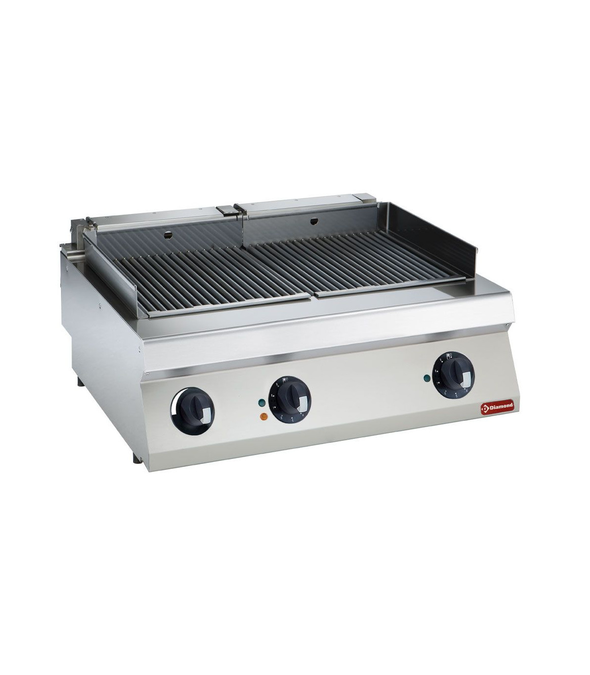 GRILL ELECTRIQUE HIGH POWER 800MM - TOP DIAMOND dans PLAQUE A SNACKER
