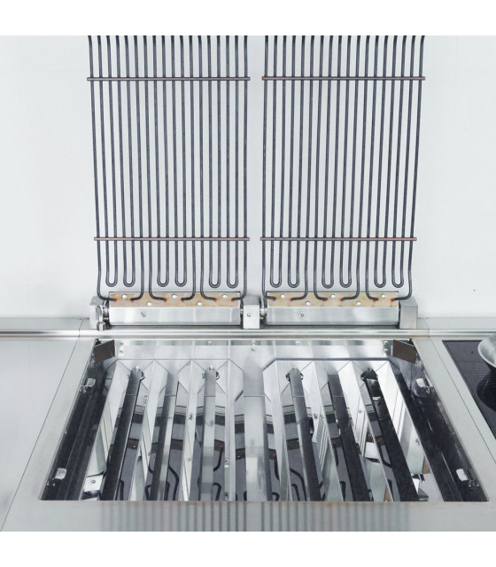 GRILL ELECTRIQUE HIGH POWER 400MM - TOP DIAMOND dans PLAQUE A SNACKER