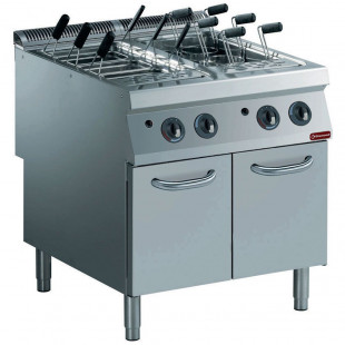 CUISEUR A PATES GAZ 2 CUVES GN1/1 SUR MEUBLE SANS PANIERS DIAMOND dans CUISEUR A PATES