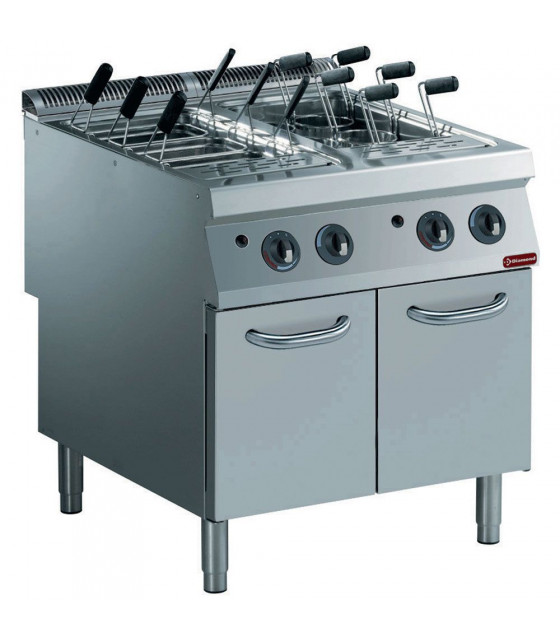 CUISEUR A PATES GAZ 2 CUVES GN1/1 SUR MEUBLE SANS PANIERS DIAMOND dans CUISEUR A PATES