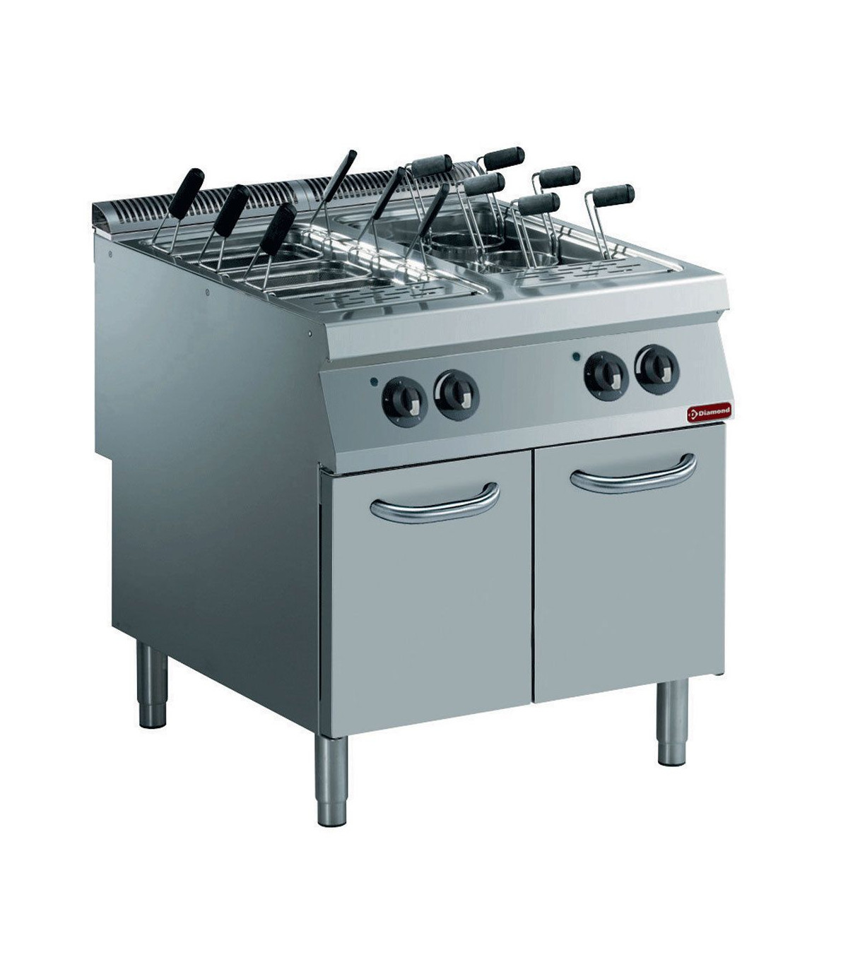 CUISEUR A PATES EL. 2 CUVES GN1/1 SUR MEUBLE SANS PANIERS DIAMOND dans CUISEUR A PATES