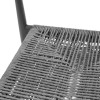 FAUTEUIL D'EXTERIEUR EN ROTIN PE TRESSE EDEN ANTHRACITE LOT DE 4 dans FAUTEUIL