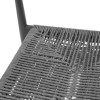 TABOURET DE BAR D'EXTERIEUR EN ROTIN PE TRESSE EDEN ANTHRACITE LOT DE 2 dans TABOURET