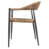 FAUTEUIL D'EXTERIEUR EN ROTIN PE TRESSE EDEN NATUREL LOT DE 4 dans FAUTEUIL