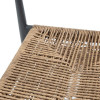 FAUTEUIL D'EXTERIEUR EN ROTIN PE TRESSE EDEN NATUREL LOT DE 4 dans FAUTEUIL