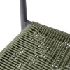 FAUTEUIL D'EXTERIEUR EN ROTIN PE TRESSE EDEN VERT LOT DE 4 dans FAUTEUIL