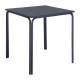 TABLE CARREE EN ACIER ADELINE 700MM BLEU-GRIS ARDOISE