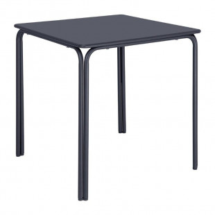 TABLE CARREE EN ACIER ADELINE 700MM BLEU-GRIS ARDOISE dans TABLE ACIER