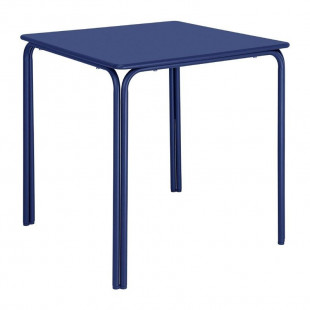 TABLE CARREE EN ACIER ADELINE 700MM BLEU MARINE dans TABLE ACIER
