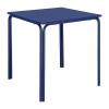 TABLE CARREE EN ACIER ADELINE 700MM BLEU MARINE dans TABLE ACIER