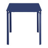 TABLE CARREE EN ACIER ADELINE 700MM BLEU MARINE dans TABLE ACIER