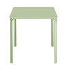 TABLE CARREE EN ACIER ADELINE 700MM VERT CLAIR dans TABLE ACIER