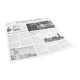 PAPIER INGRAISSABLE IMPRIME JOURNAL 2 COTES OUVERTS 300X300MM LOT DE 300