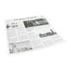 PAPIER INGRAISSABLE IMPRIME JOURNAL 2 COTES OUVERTS 300X300MM LOT DE 300 dans EMBALLAGE EN CARTON ET PAPIER