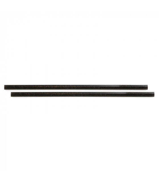 PAILLES DROITES NOIRES SIER DIPOSABLES REFORK 8MM/24CM LOT DE 100 dans PAILLES ET CHALUMEAUX