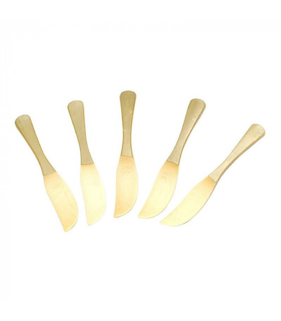 COUTEAU EN BAMBOU SIER DISPOSABLES 90MM LOT DE 30 dans EMBALLAGE EN BAMBOU