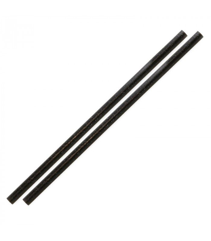 PAILLES DROITES NOIRES SIER DIPOSABLES REFORK 6MM/20CM LOT DE 100 dans PAILLES ET CHALUMEAUX