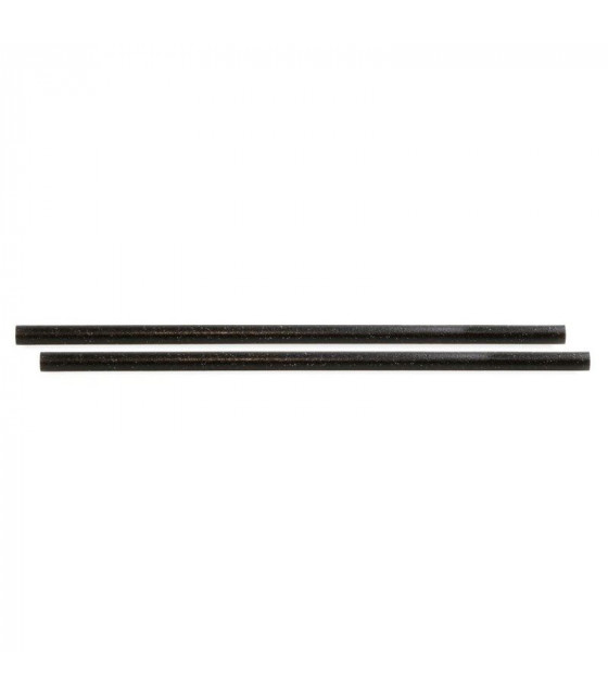 PAILLES DROITES NOIRES SIER DIPOSABLES REFORK 6MM/20CM LOT DE 100 dans PAILLES ET CHALUMEAUX