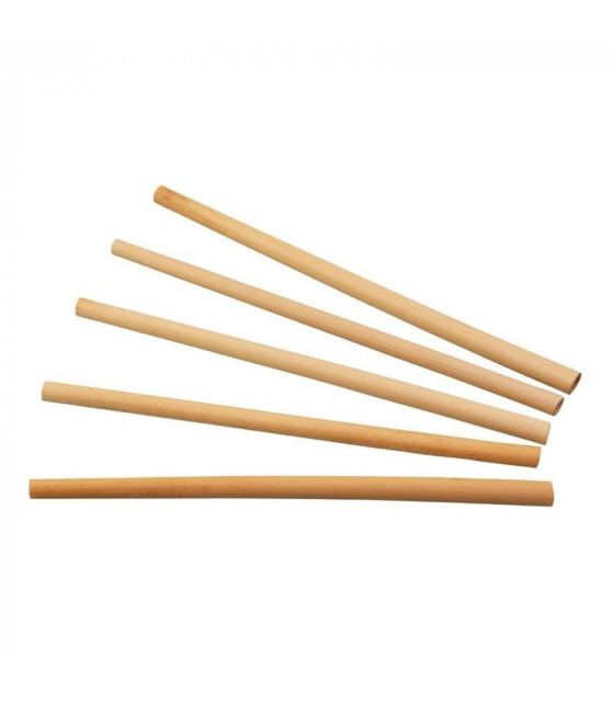 PAILLES DROITES EN ROSEAU SIER DISPOSABLES 6-8MM/20CM LOT DE 50 dans PAILLES ET CHALUMEAUX