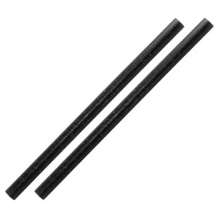 PAILLES DROITES NOIRES SIER DIPOSABLES REFORK 8MM/15CM LOT DE 100 dans PAILLES ET CHALUMEAUX
