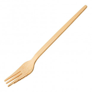 FOURCHETTES SNACK EN BAMBOU SIER DISPOSABLES 135MM LOT DE 100 dans EMBALLAGE EN BAMBOU