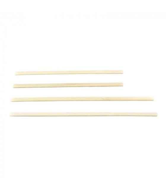AGITATEURS EN BAMBOU SIER DISPOSABLES LOT DE 1000 dans EMBALLAGE EN BAMBOU