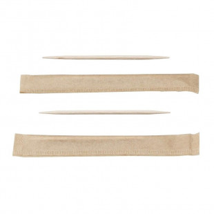 CURE-DENTS EN BOIS FSC© SIER DISPOSABLES 65MM LOT DE 1000 dans EMBALLAGE EN BOIS